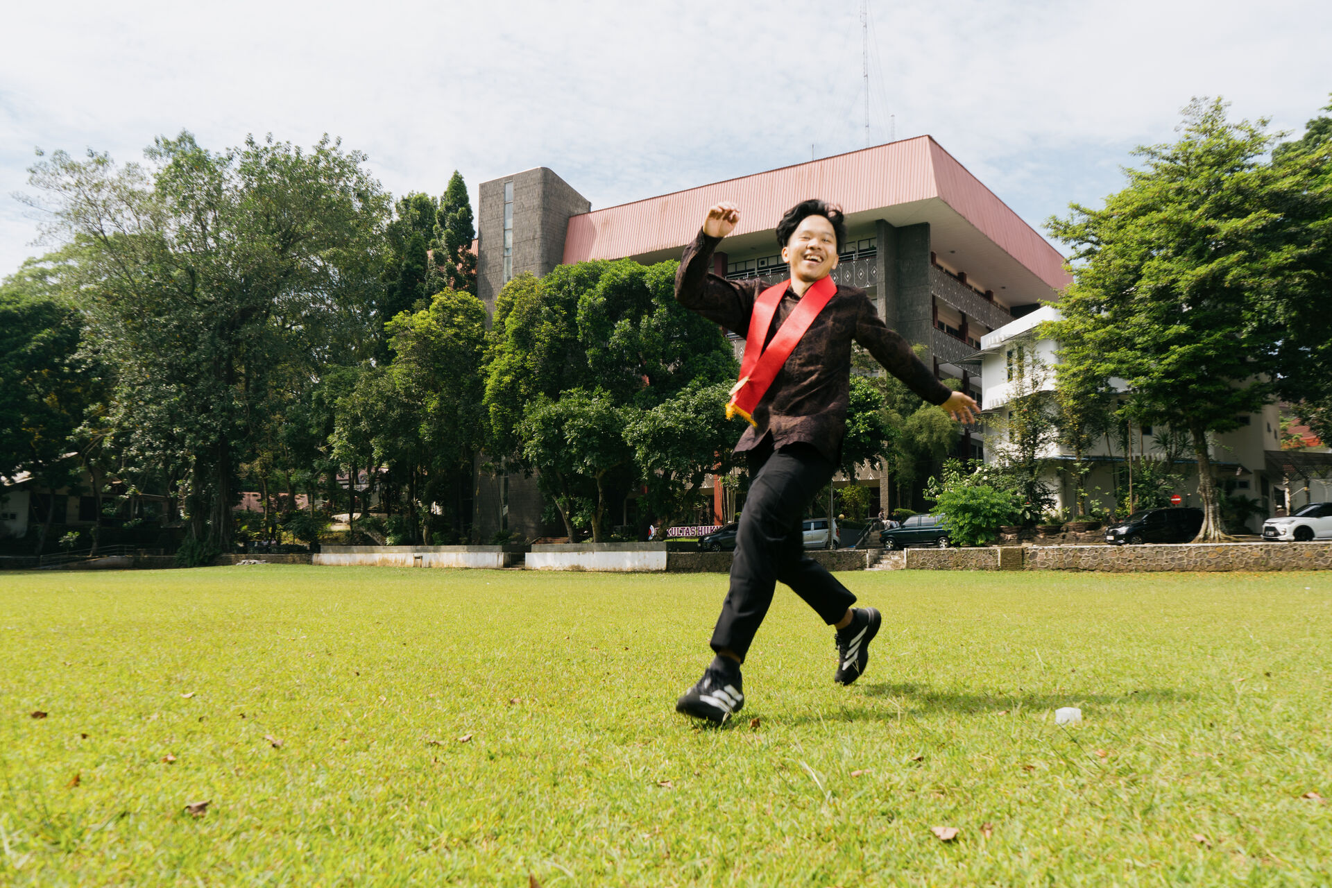 Cinematic graduation portrait of Hassan